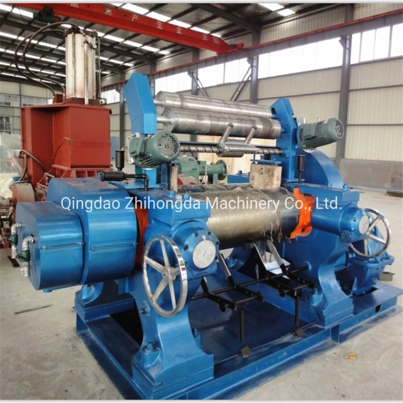 China Popular Two Roll Open Mixing Mill with Stock Blender