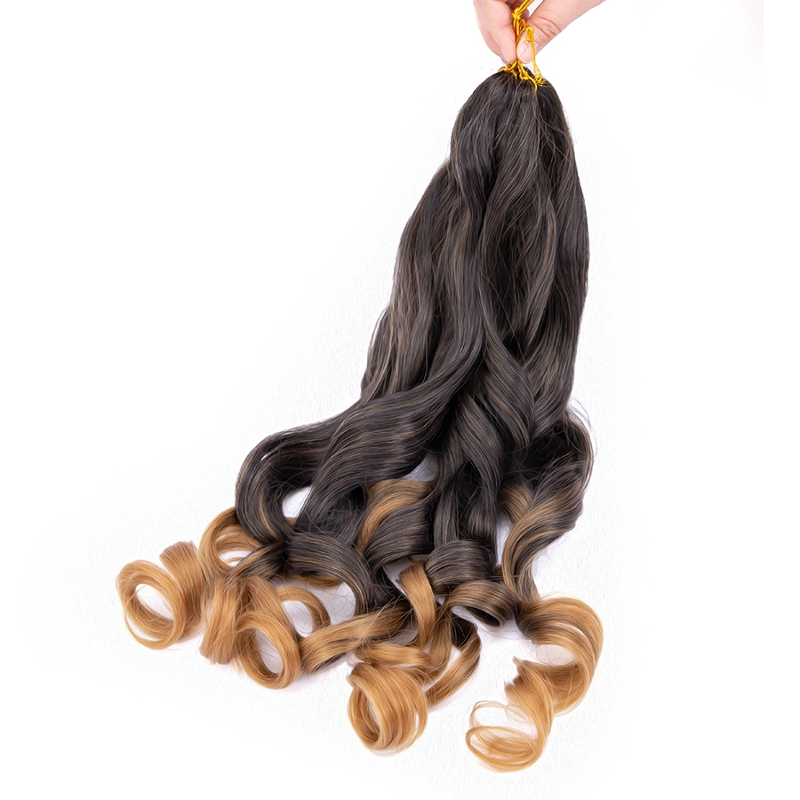 Synthetic 150 G French Curly Crochet Hair Spiral Braids Hair Extension Loose Wave Braiding Hair