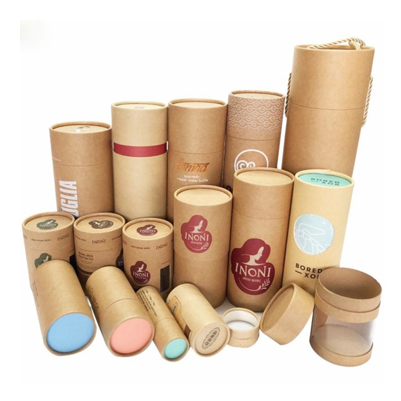 Paper Tube Luxury Custom Eco Friendly Round Small Paper Cardboard Cosmetic Gift Packaging Box