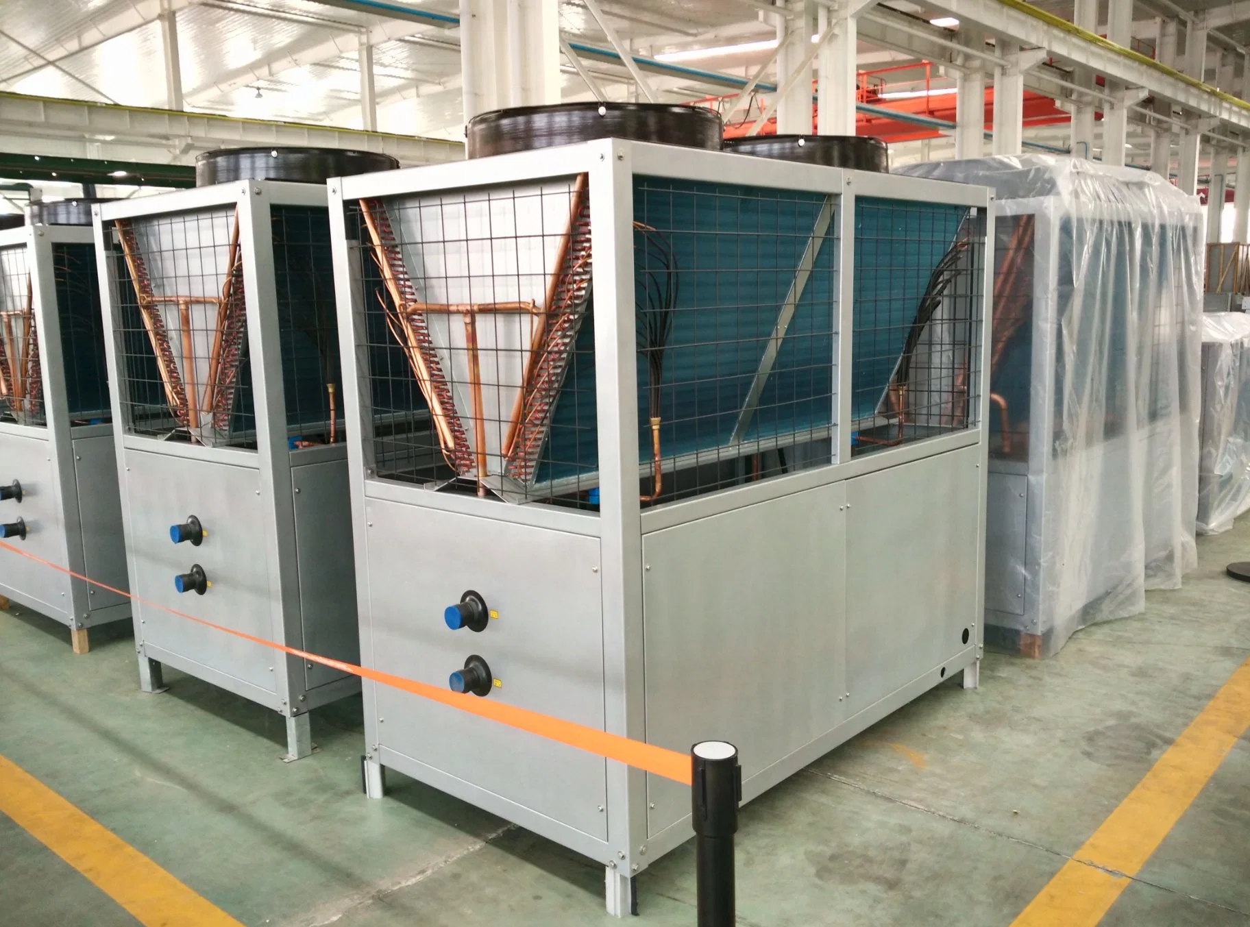 Ruidong 90kw CE Central HVAC Modular Air Cooled Industrial Scroll Water Chiller