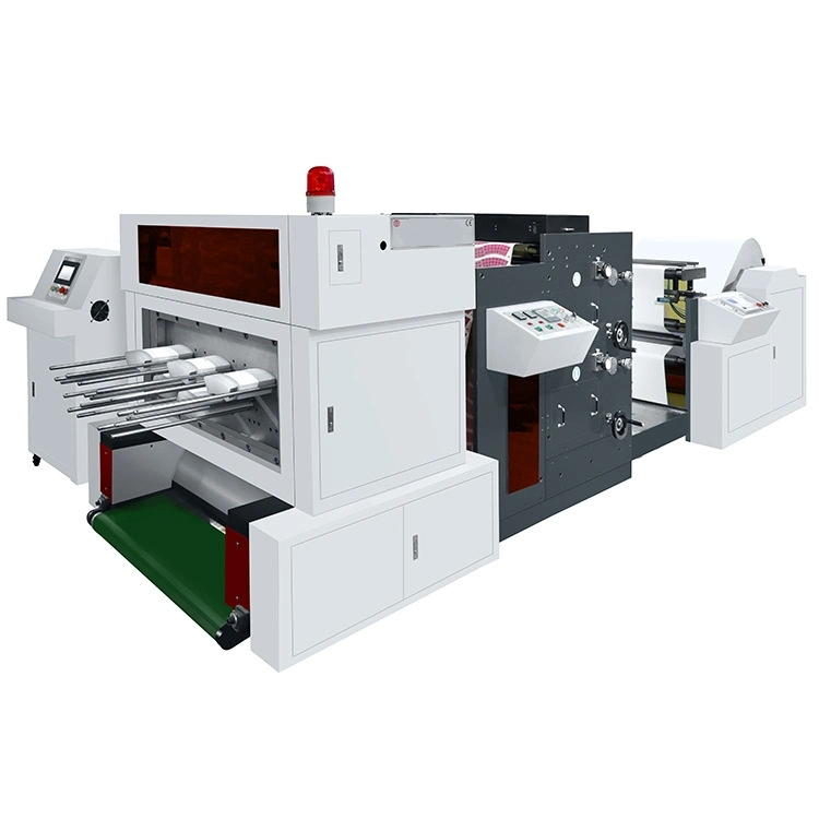 Automatic Reel Paper Printing Punching and Die-Cutting Machine, for Paper Cup Making