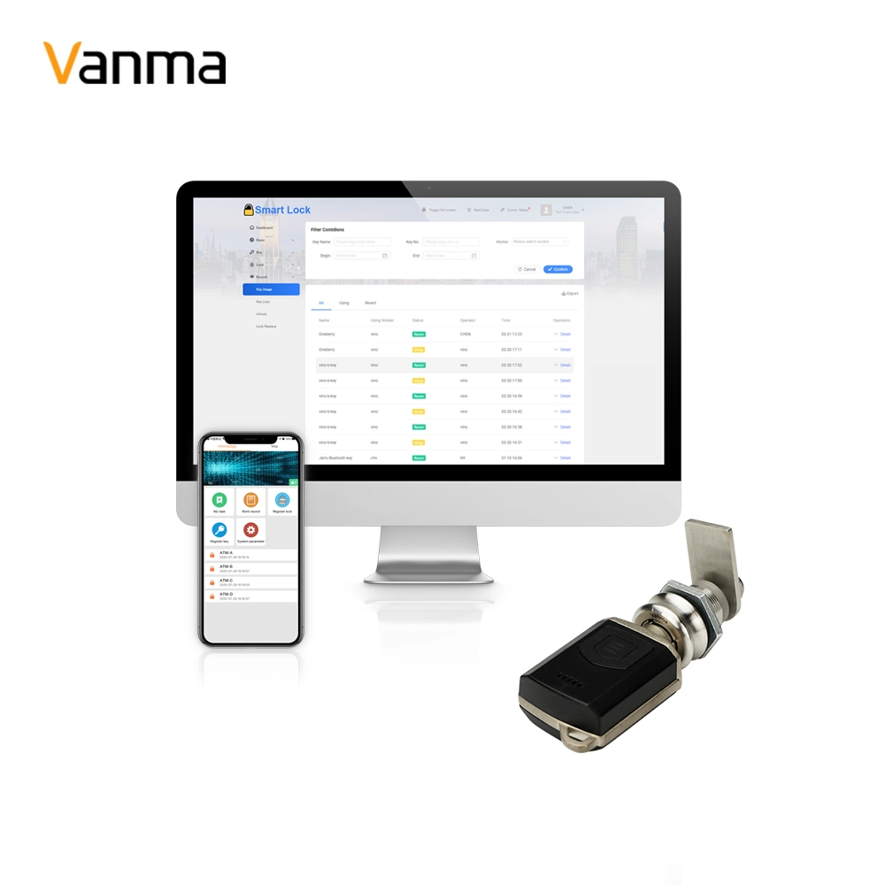 Cam Lock System with Secure Unlocking Records Access Control System