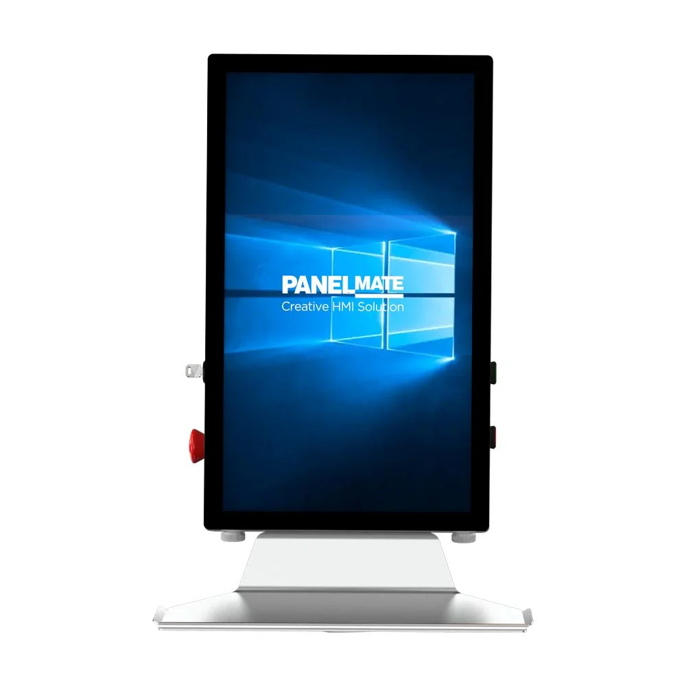 21.5 Inch Vertical HMI Support Arm System Operation Panel Industrial Display Capacitive Touch Monitor Full HD TFT 1920X1080 Resolution Waterproof and Dustproof