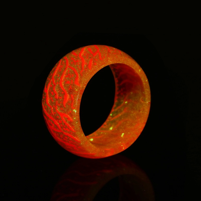 Anillo de silicona de colores luminosos anillos brillantes fluorescentes Mujeres Hombres