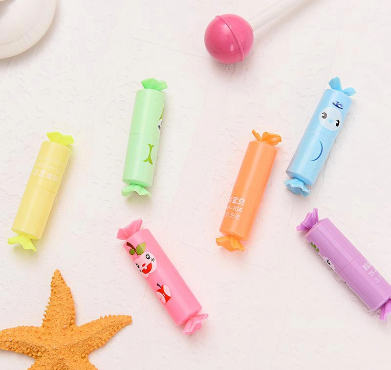 Creative Candy Highlighter Set Cartoon Mini Lovely Marking Pen Highlighter