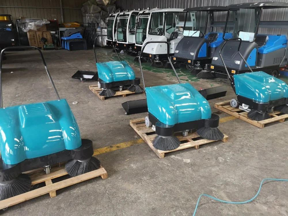 Industrial Walk Behind Road Sweeper Cleaning Equipment for Warehouse, School