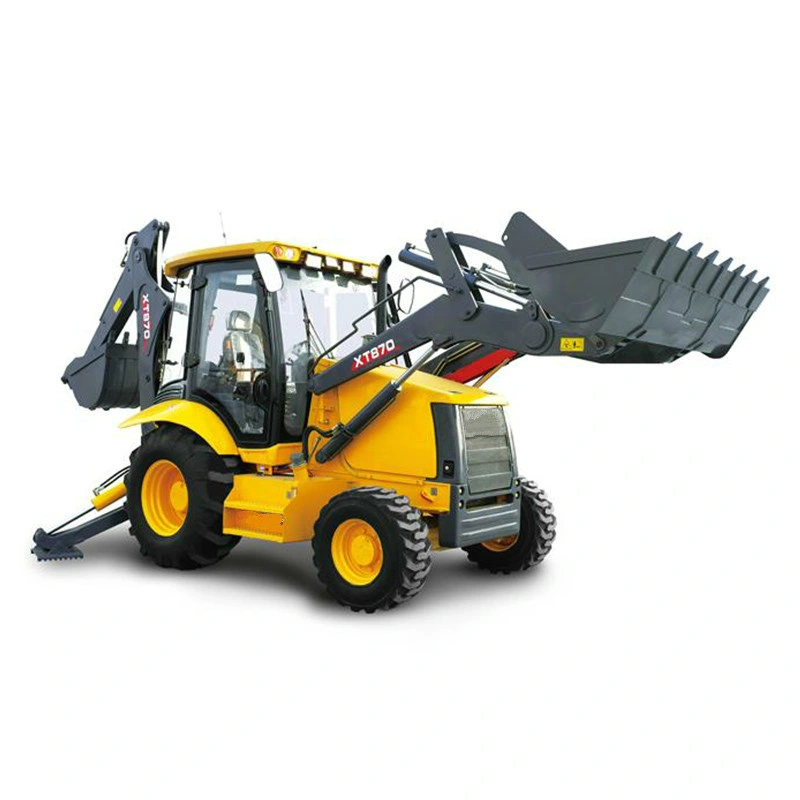 Xuzhou Factory Mini Backhoe Loader Xc870K with Weichai Deutz Engine and Extended Arm