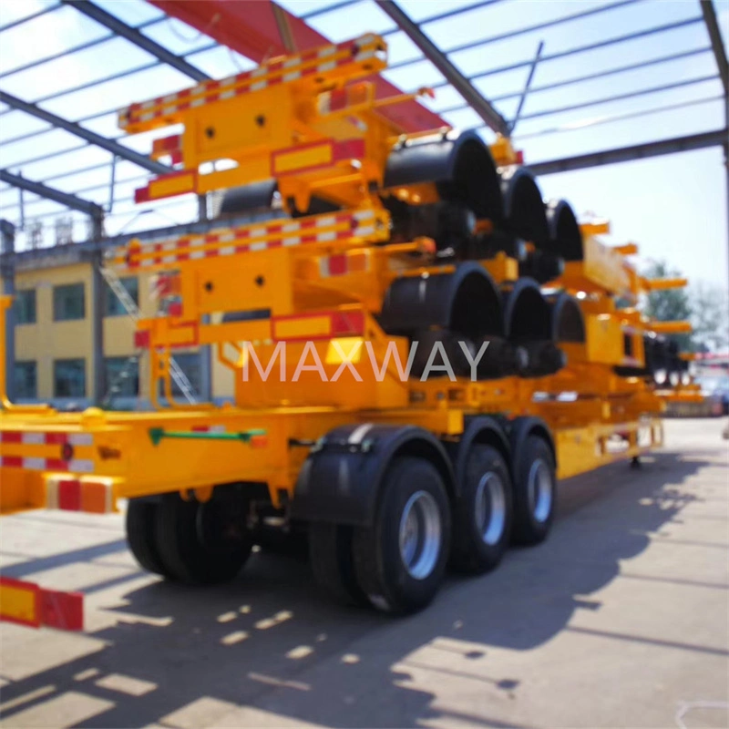 China Manufacterur High quality/High cost performance 40&prime; FT 2-3 Axle Skeleton Semi Traile for Sale