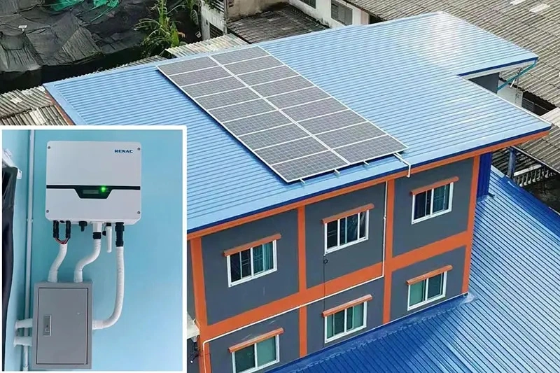 Renac 3.7kw 5kw 6kw 8kw on-Grid Inverters Low Power Single-Phase Solar Inverters R1-8K-Ds