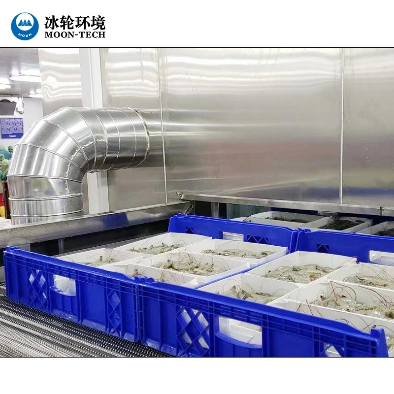 Factory Supply Processing Line IQF Freezer Quick Frozen Shrimp Product Processing Line