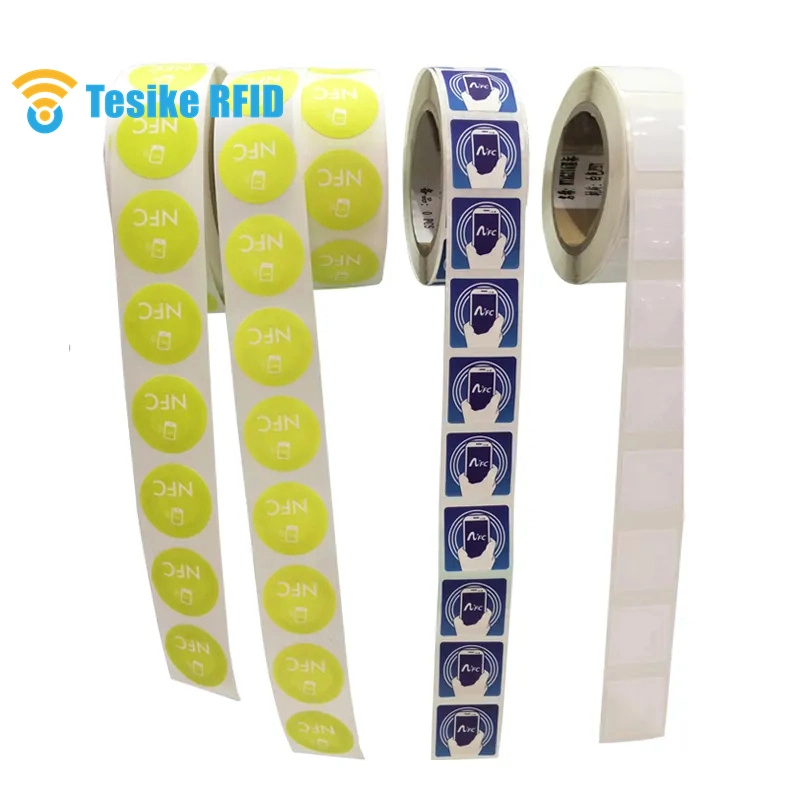 Custom Printing Writable Programmable Square NFC Ntag215 Sticker Tag