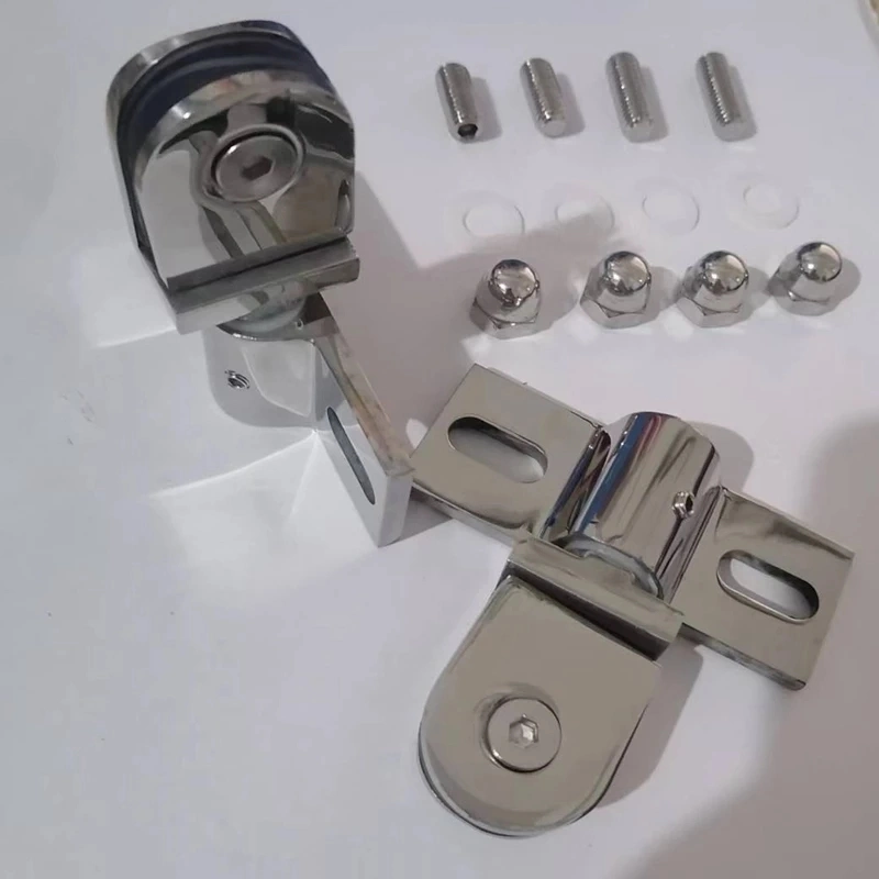 Bathroom Glass Door Clip/Clamp/Hinge Rotating Door Shaft Zinc Alloy and Stainless Steel