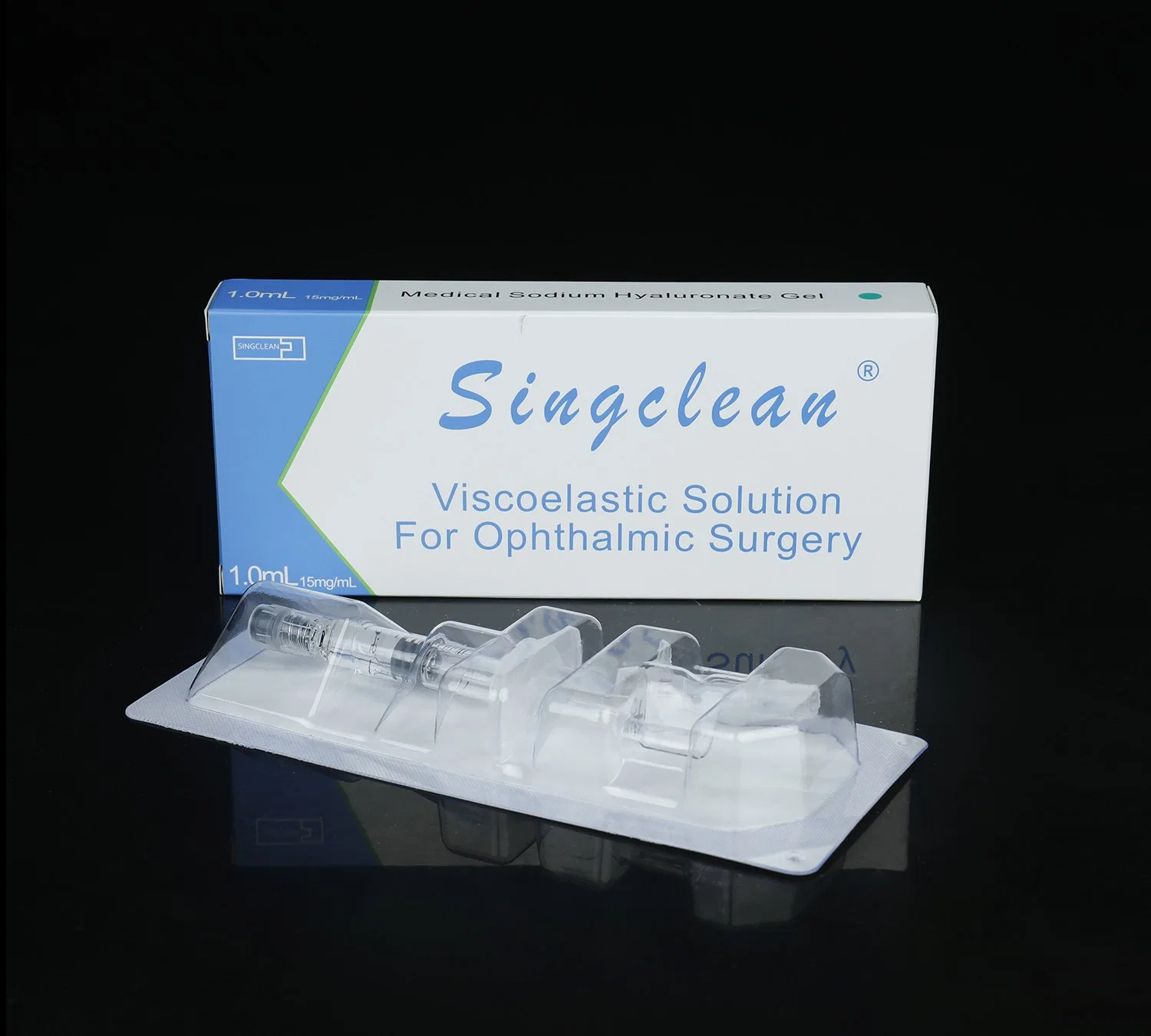 Fabricación Singclean 1ml, 2ml, Bd marca jeringa en estuche de protección de las células endoteliales Viscolastic solución para el adulto