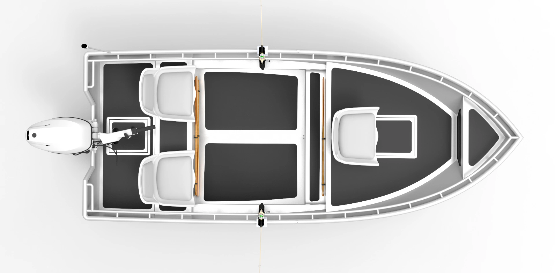 Más Populares de aluminio Kinocean barco simple con el motor en la venta