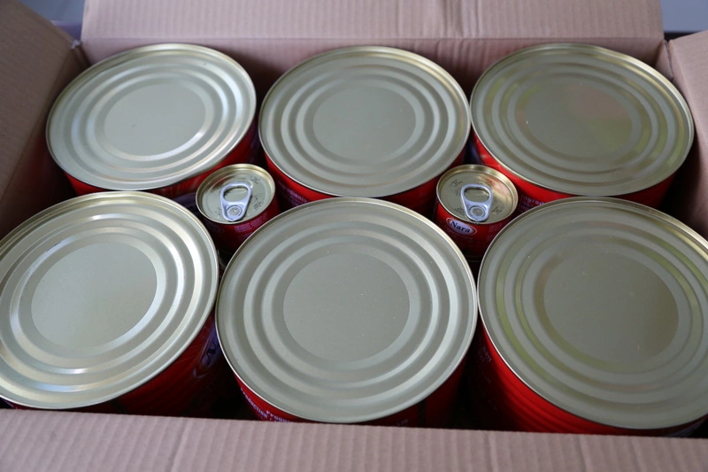 Ginny Brand Canned Tomato Paste China 2200gx6 Plus 70gx6tin Factory Price