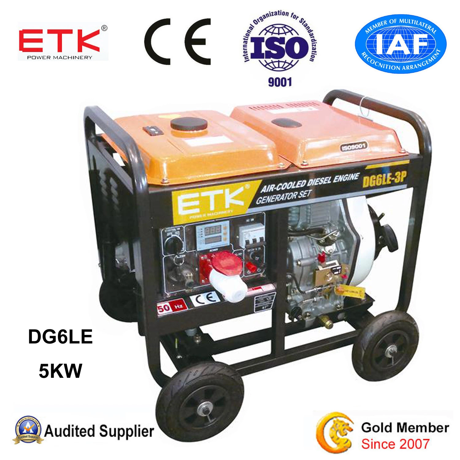 Small Three Phase Diesel Generator with CE