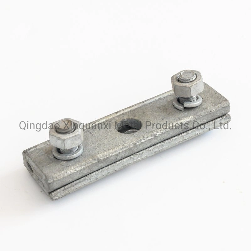 Galvanized Bolt Type Cable Suspension Clamp Guy Power Pole Line Fittings