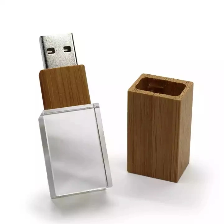 Wooden Crystal Creative USB 2.0 Flash Drive 4GB 8GB 16GB 32GB 64GB Memory Storage U Disk Pendrive 64GB