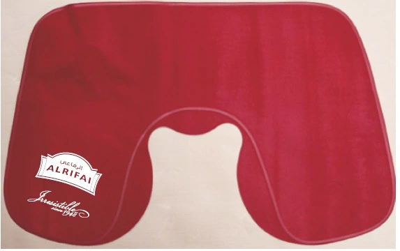 Almohada inflable de cuello de viaje en forma de U para aviones