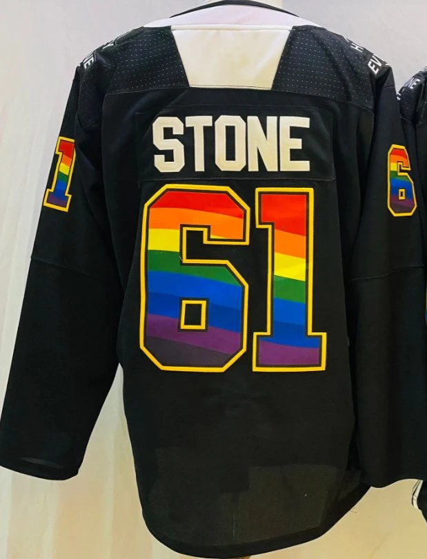 Deportes con costura Hockey sobre hielo Jerseys Vegas 61 Mark Stone