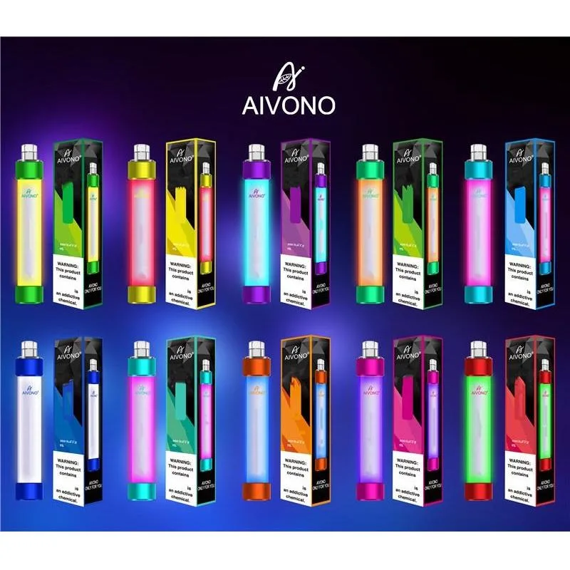 Aivono Aim Fire Disposable Vape Pen E Cigarette Device 1000 Puffs RGB Light