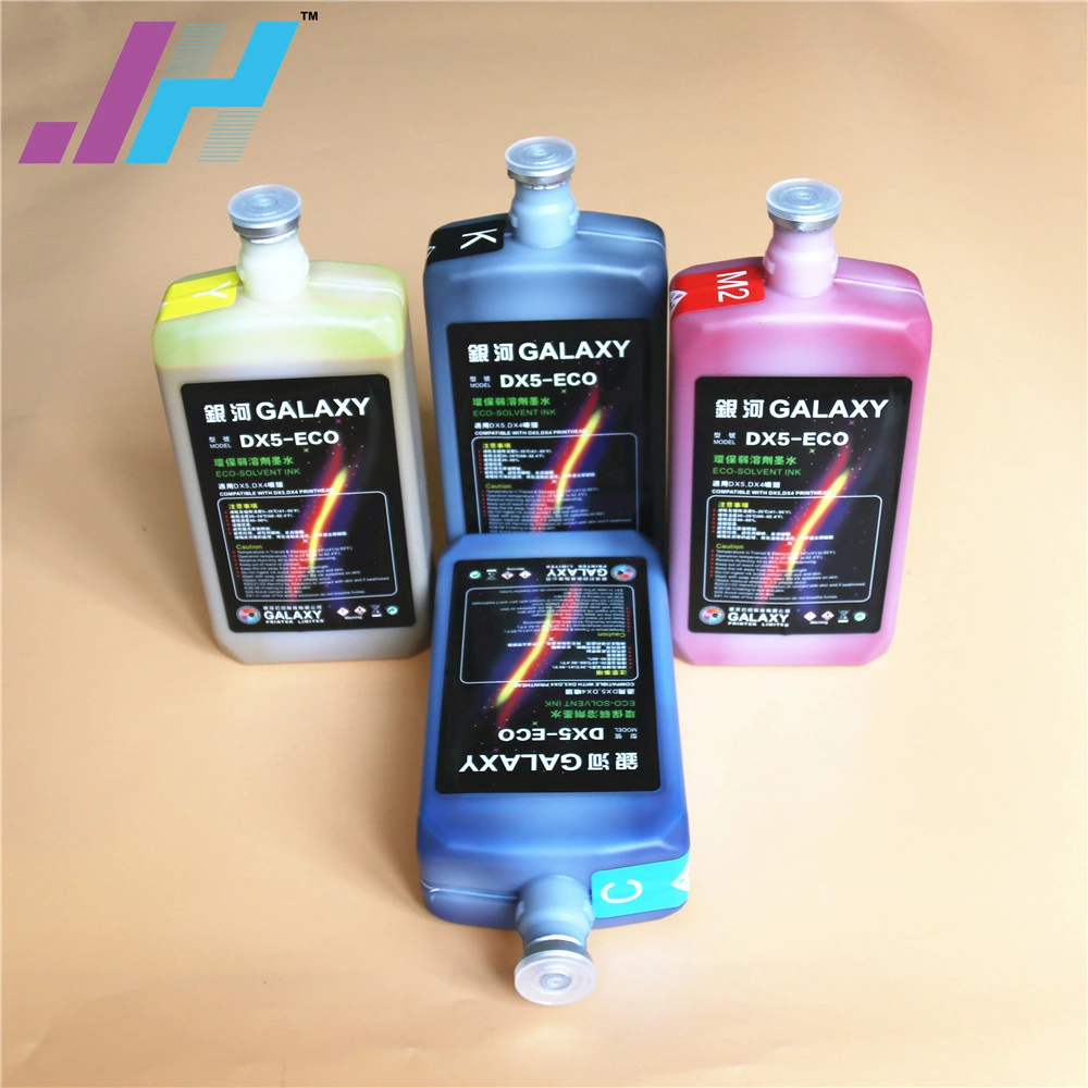 100% Original Galaxy Dx5 Eco-Solvent Ink for Dx4/Dx5/Dx7 Printhead