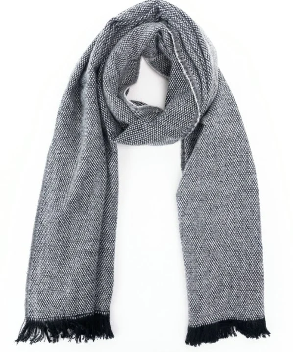 Factory Unisex New-Arrival Melange Style Warm Soft Knitted Woven Scarf