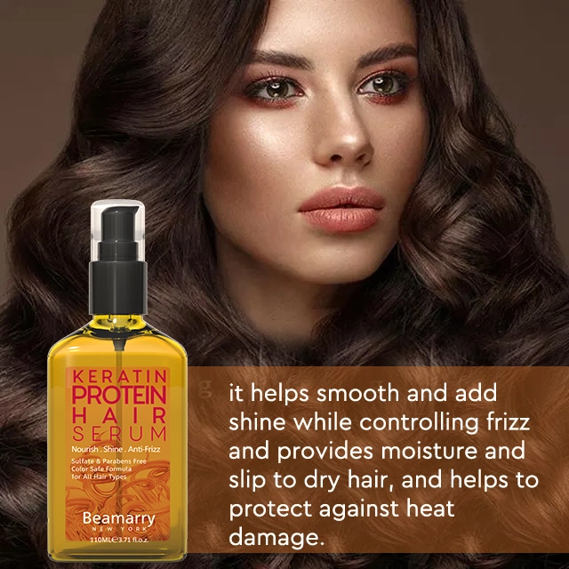 Factory Natural Organic Keratin Protein Hair Care Essential Oil Serum for Hair Smooth and Repairing Oil