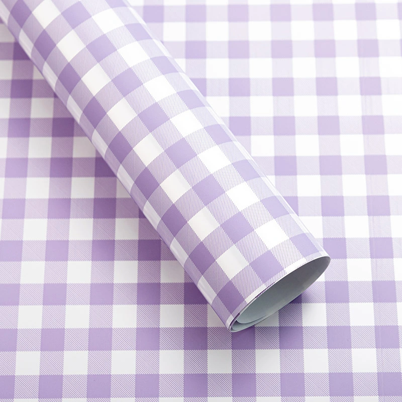 Commerce de gros de l'été Plaid Wrapping Paper - repliés à plat - 58x58cm en 20 feuilles par packs