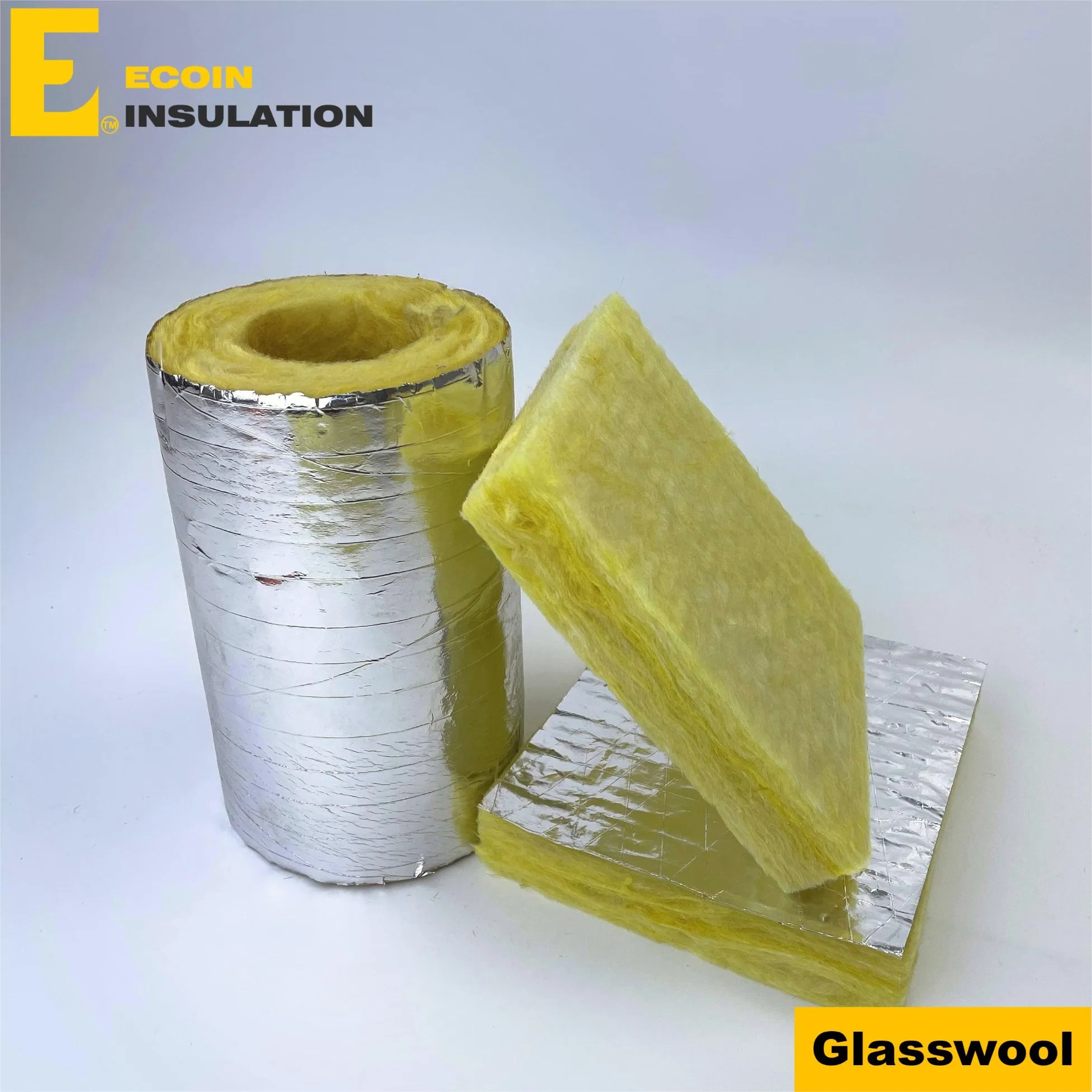 Fiberglass Acoustic Insulation Density 64kg/M3 Glass Wool Tube