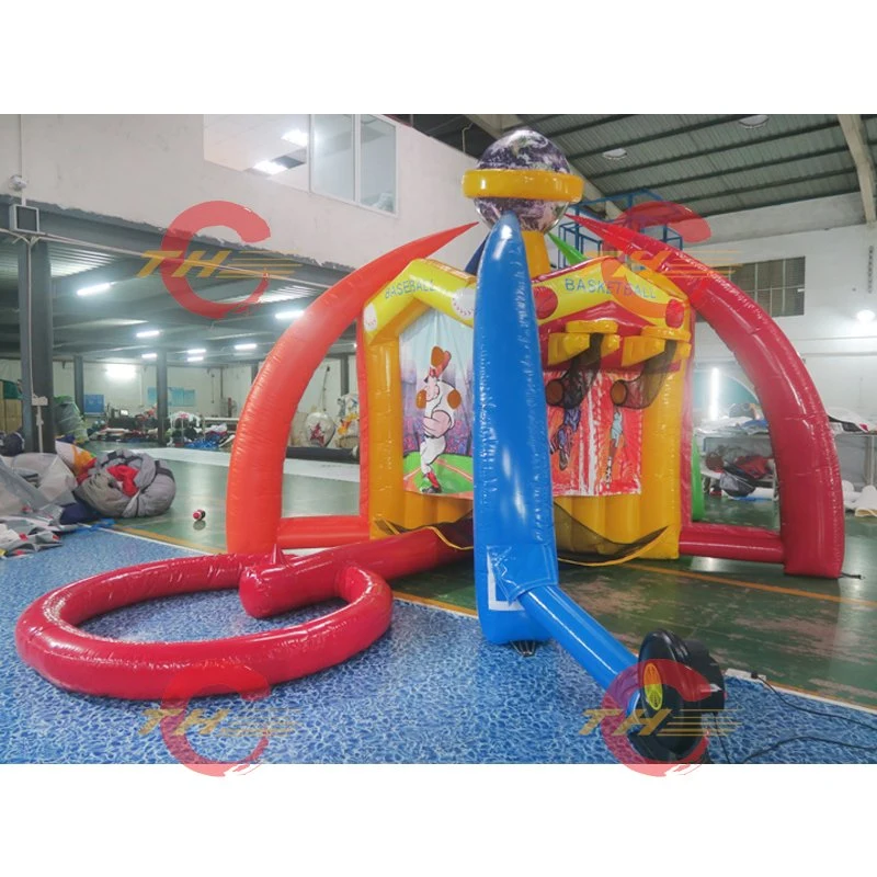 5 in 1 Inflatable Carnival Games, Kids Popular World Sports Games, Commercial Party Rent Hoop Games