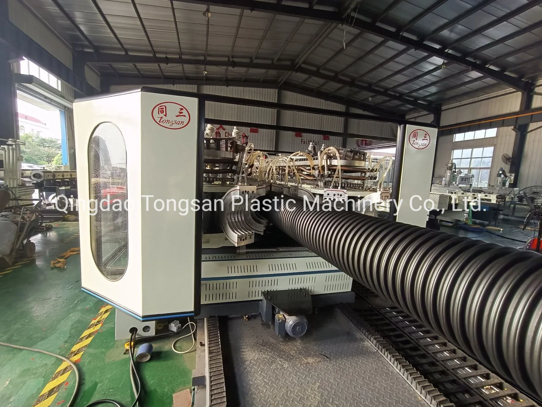 Double Wall Corrugated Dwc HDPE Pipe Machine Making Underground Drain Pipe