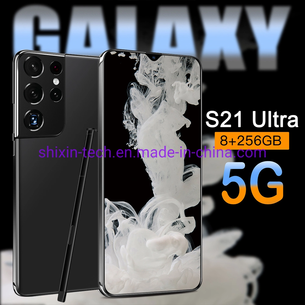 Vente à chaud smartphone S21 Ultra 8 Go + 256 Go Full Display Mobile Téléphone