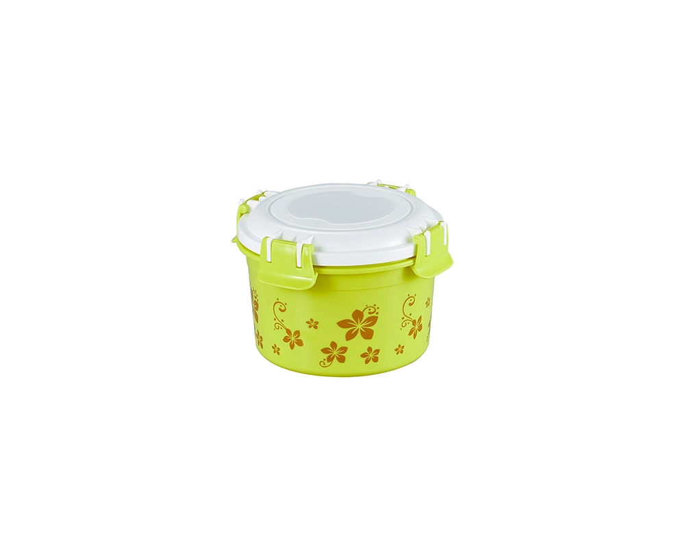 5PCS Round Clip Nested Plastic Food Containers Box