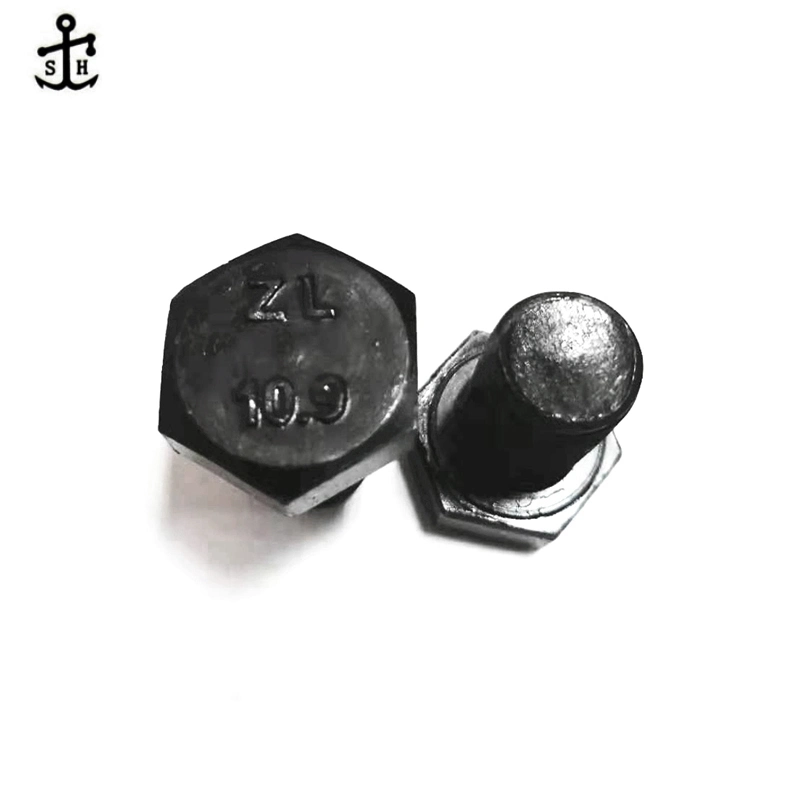 Metal Black Oxidation DIN 931 Hexagon Bolt for Machine Made in China