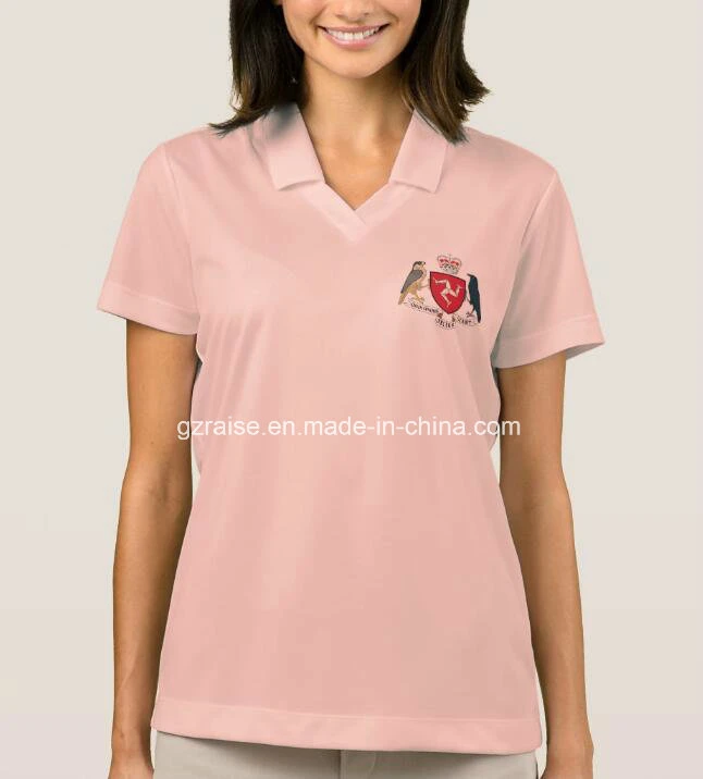 Custom Dry Fit Women's Golf Polo Shirt with Embroidery Logo