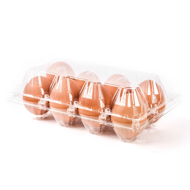 Plastic Transparent Egg Holder 8 10 12 Medium Disposable Earth Egg Packaging Box Gift Box Manufacturers Direct Sales