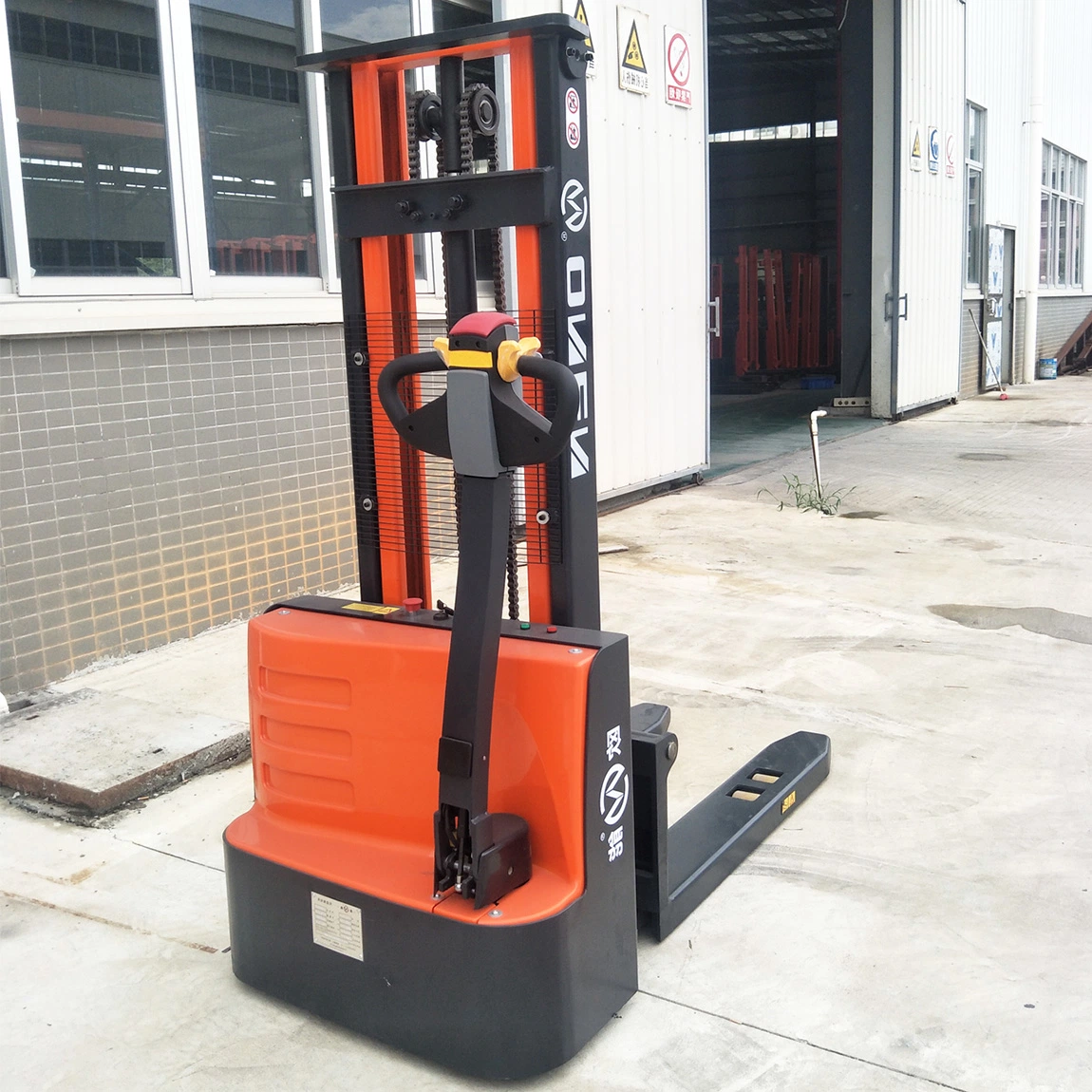 1.0 / 1.2 / 1.5t 3m Hydraulic Full Electric Powered Walkie Pedestrian Pallet Stacker Electric Stacking Vehicles