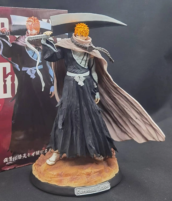 Alimentação de fábrica Kurosaki Ichigo lixívia estátua japonesa figura brinquedos por grosso de Anime figura