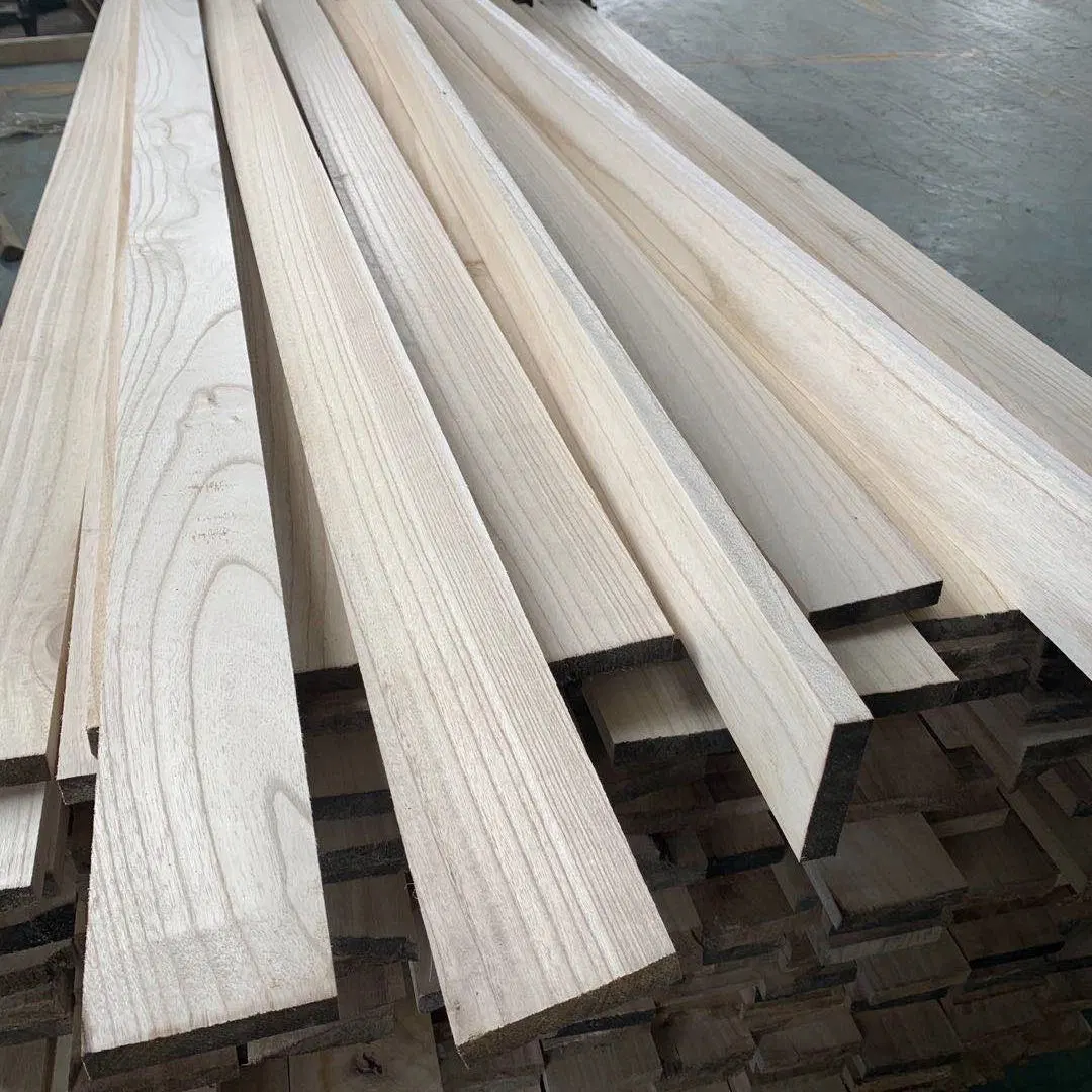 Solid Wood Slat Paulownia Board Lumber Slat for Furniture Frame