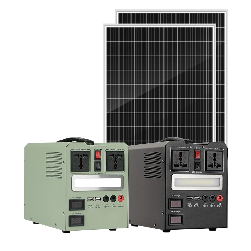 Alltop Nuevo producto portátil Solar Energy System Powered Solar Inverter Solar Home Lighting sistema de energía para energía DC TV Ventilador