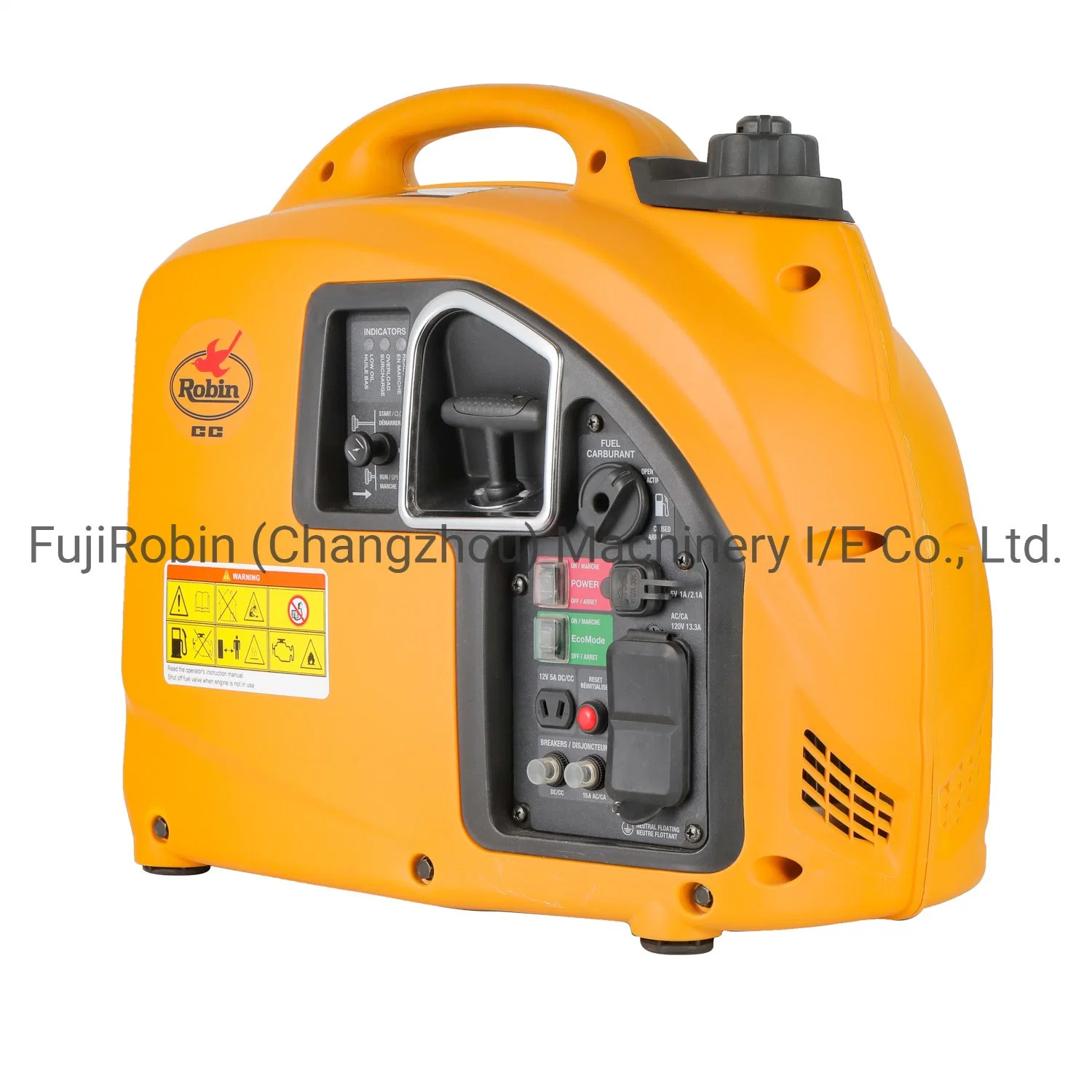 Portable Low Noise Rg2000I Gasoline Generator Handle and Wheels by Gasoline Petrol & LPG/ Natural Gas Engine