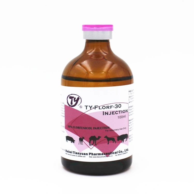 Florfenicol Injection 30% GMP Factory Supply 500ml 250ml 100ml 50ml 10ml Veterinary Medicine Antibacterial Drugs Top Quality Best Price for Animal