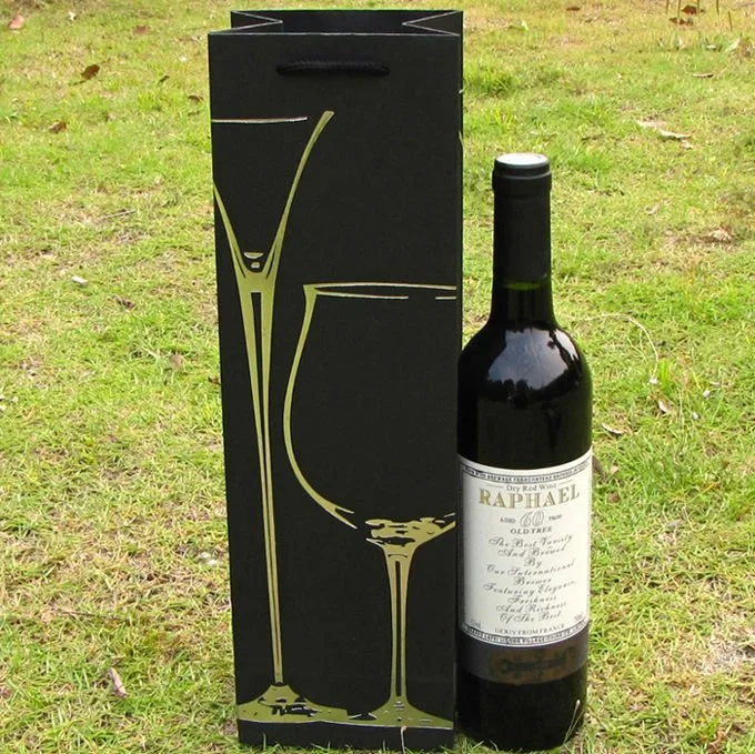 Wholesale/Supplier Kraft Paper Champagne Wine Packaging Bags (PB-069)