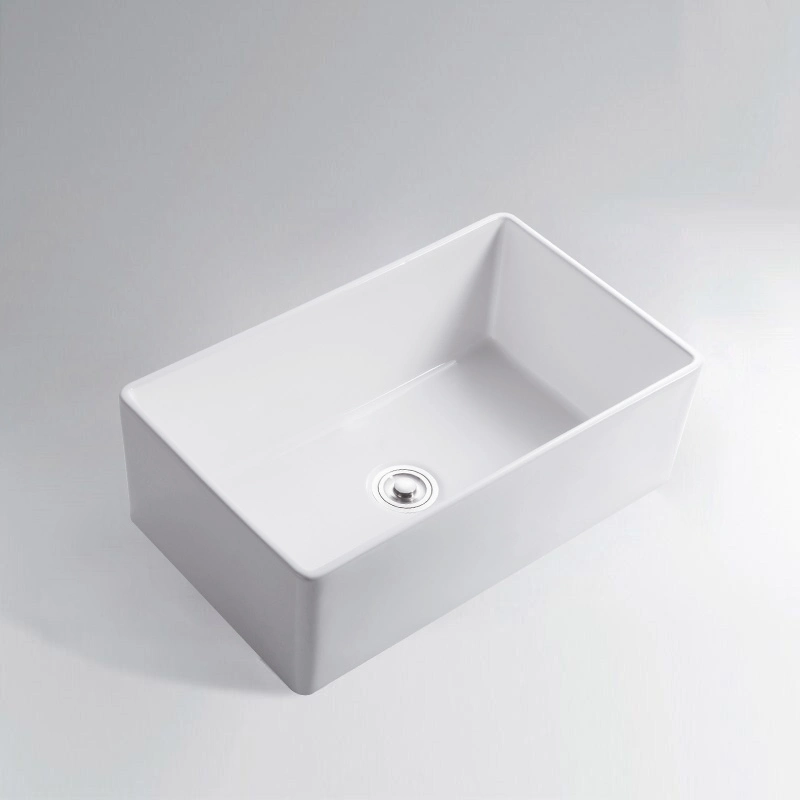 Unter Mount Morden Design Wasserfall Porzellan Feuerklay Keramik Bauernhaus Küche Sink durch OVS Direct Selling