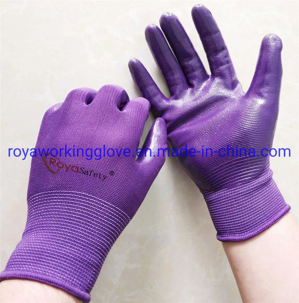 De Mano Industrial de nitrilo guantes de seguridad laboral / Guantes de trabajo Guantes de trabajo/Industrial/Construcción Guantes de trabajo