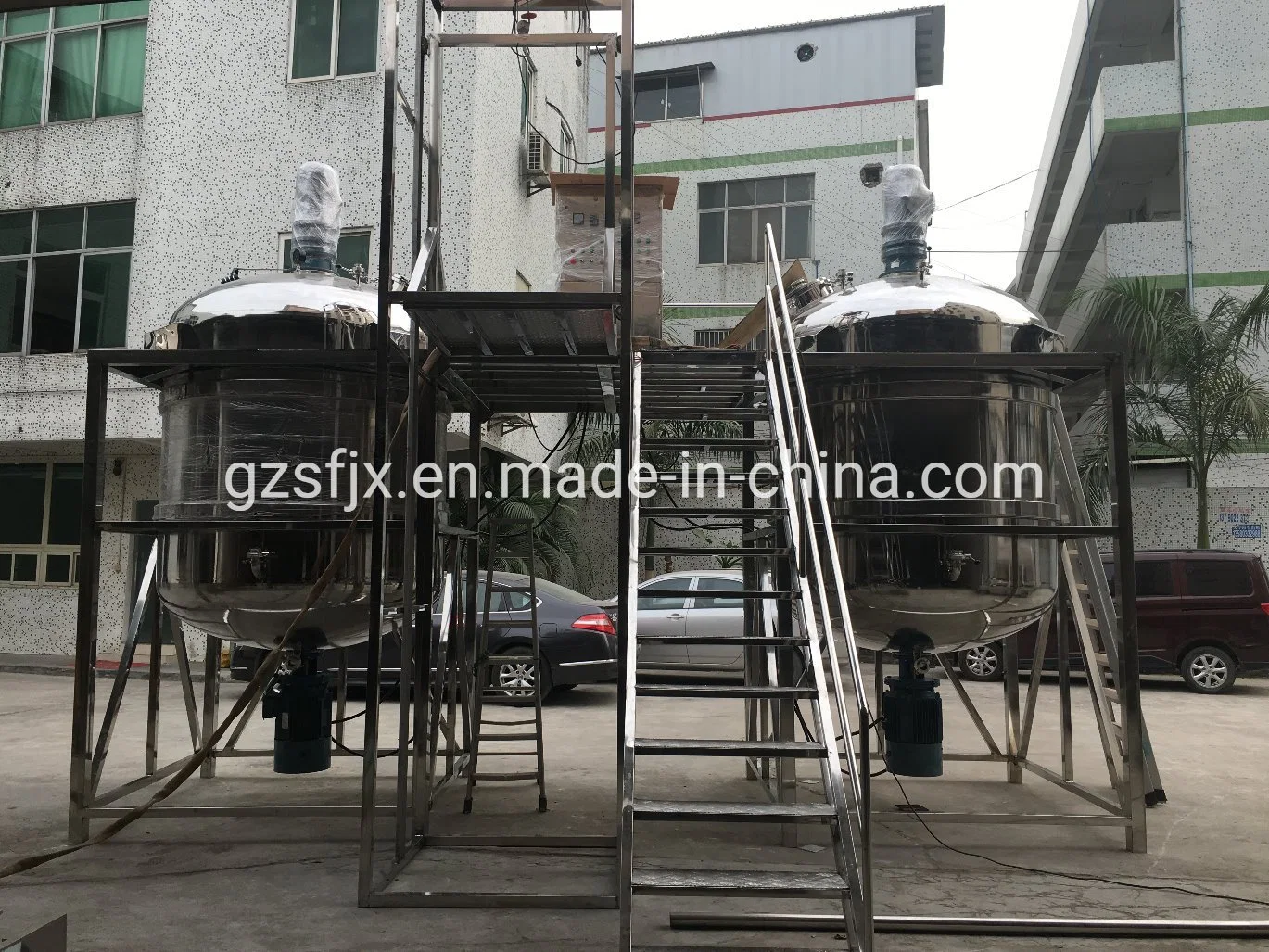 Guangzhou 500L Calefacción eléctrica Pasteurizer personalizada jugo leche depósito mezclador