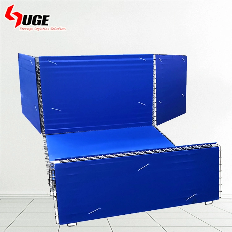 Folding Wire Mesh Pallet Storage Collapsible Bulk Container