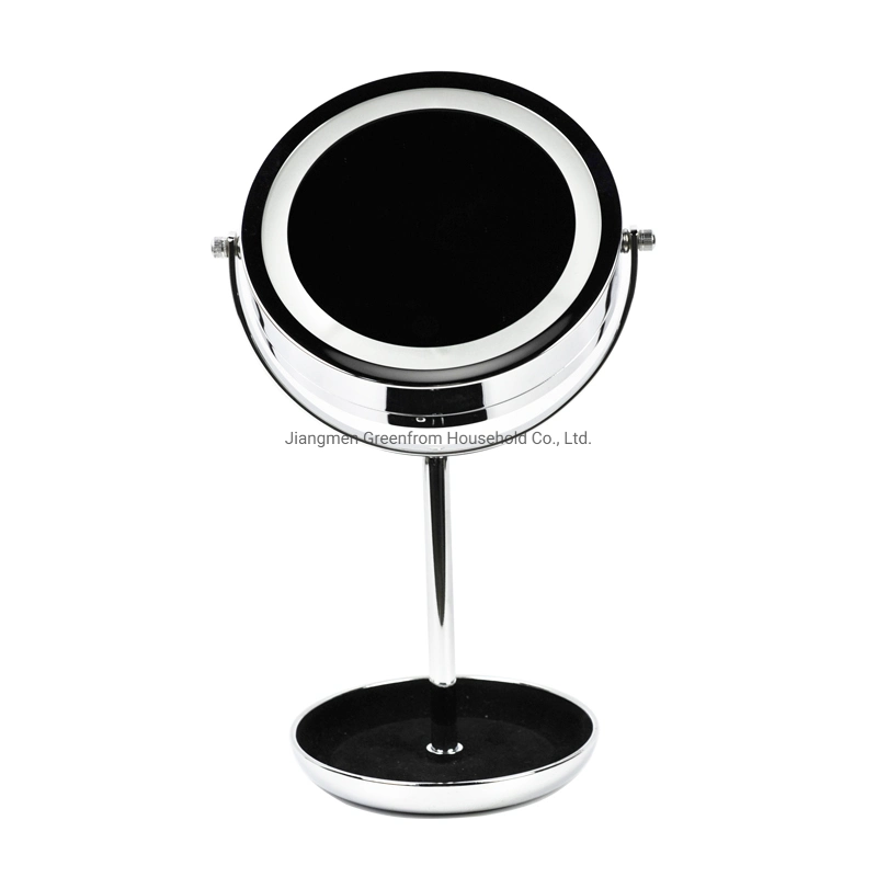 Double Sides LED Light Gfits Cosmetic Makeup Mirror with Tray