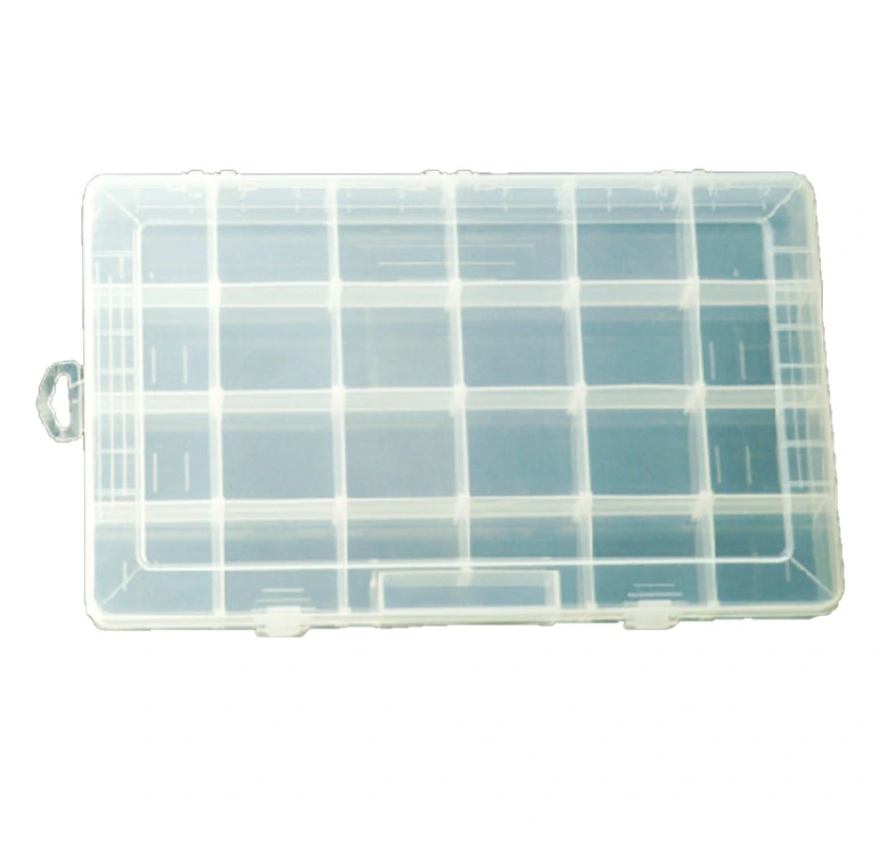 24slots Clear Plastic DIY Divider Container Box Electronic Components Storage Box